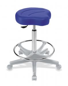 Tabouret selle avec repose pieds Lemi