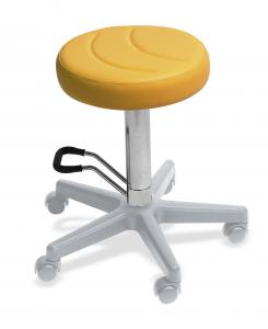 Tabouret rond Lemi pied en aluminium