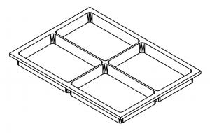 Intérieur de tiroir amovible pour mobilier Zilfor