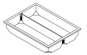 Intérieur de tiroir amovible pour mobilier Zilfor
